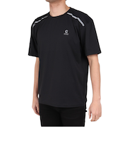 ワッフルメッシュ半袖Tシャツ CT4S0092-TR863-GRGC BLK