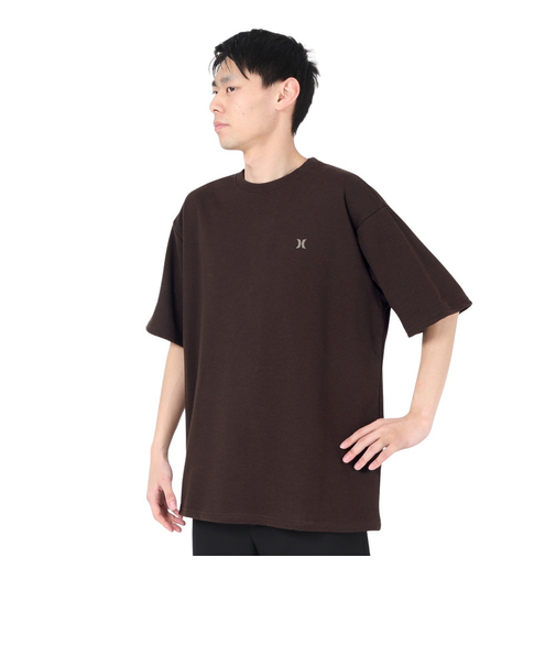 ハーレー（HURLEY）テリー オーバーサイズド トライバル ロゴ半袖スウェット MKT2411022-CFB