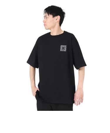 ハーレー（HURLEY）オーバーサイズド レオパード ビッグ ロゴ半袖Tシャツ MSS2411023-BLK