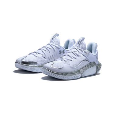 アンダーアーマー（UNDER ARMOUR）バスケ シューズ バッシュ フロー フューチャーX 3 VVS 軽量 通気性 白 3028020 100
