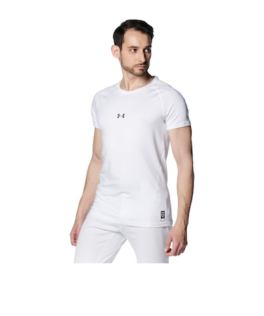 アンダーアーマー(UNDER ARMOUR)野球 ヒートギアアーマー コンフォートフィッティド 半袖クルーネック アンダーシャツ 1384732 100 速乾