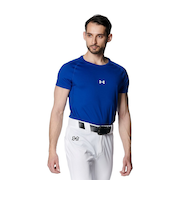 アンダーアーマー（UNDER ARMOUR）野球 ヒートギアアーマー コンフォートフィッティド 半袖クルーネック アンダーシャツ 1384732 400 速乾