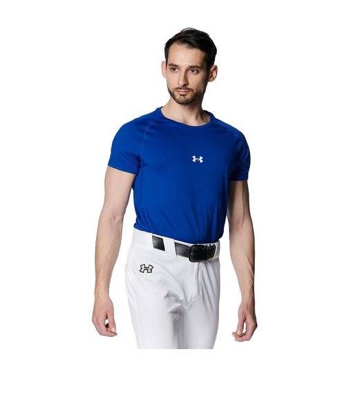 アンダーアーマー（UNDER ARMOUR）野球 ヒートギアアーマー コンフォートフィッティド 半袖クルーネック アンダーシャツ 1384732 400 速乾