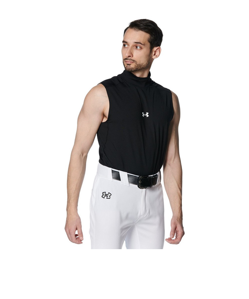 アンダーアーマー（UNDER ARMOUR）野球 ヒートギアアーマー コンフォートフィッティド スリーブレス モックネック アンダーシャツ 1385293 0…