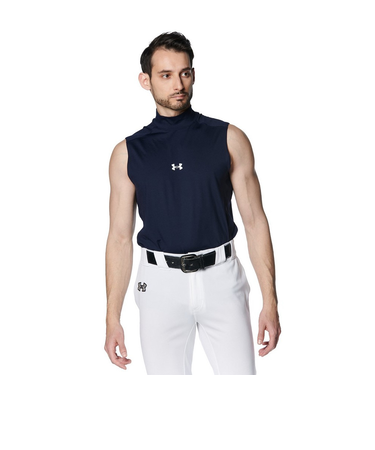 アンダーアーマー(UNDER ARMOUR)野球 ヒートギアアーマー コンフォートフィッティド スリーブレス モックネック アンダーシャツ 1385293 4…