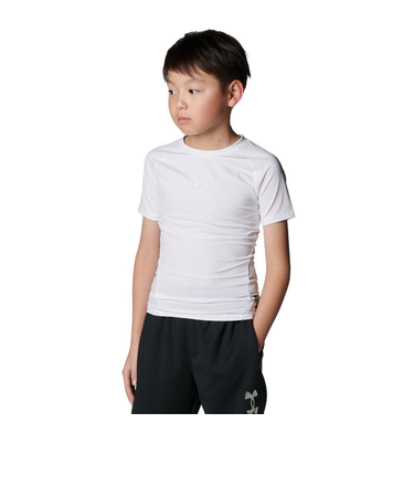 アンダーアーマー(UNDER ARMOUR)野球 ジュニア ヒートギアアーマー コンプレッション 半袖クルーネック アンダーシャツ 1384751 100 速…