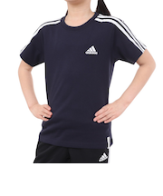 アディダス（adidas）キッズ エッセンシャルズ プラス レギュラーフィット スリーストライプス 半袖Tシャツ KWF30-JE1697