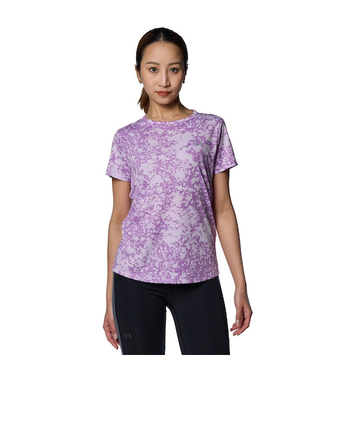 アンダーアーマー（UNDER ARMOUR）ランニングウェア スピードストライド オールオーバープリント 半袖Tシャツ 1384771 543