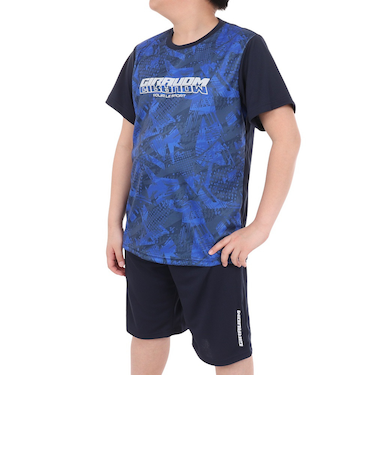 ジュニア ドライプラス SB メッシュスーツ 上下セット CT4S0060-TR865-GRSD NVY