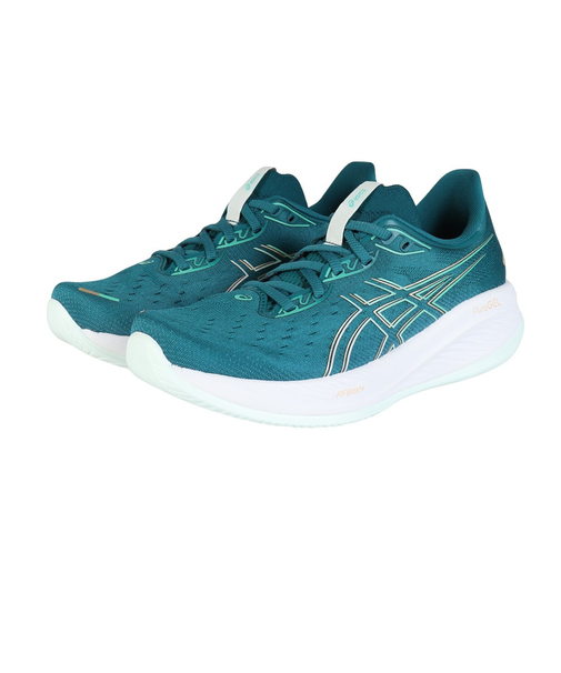 アシックス（ASICS）ランニングシューズ ゲル キュムラス26 エメグリーン 1012B599.300 スニーカー ジョギング クッション性