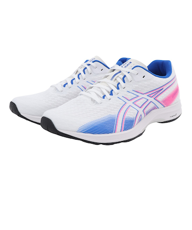 アシックス（ASICS）ランニングシューズ ライトレーサー5 ホワイト ブルー 1011B903.100 スニーカー トレーニング 部活 軽量