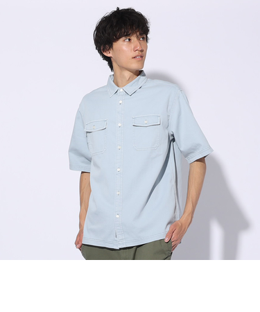 エルケクス（ELKEX）GARMENT DYE 半袖シャツ EKM4S10003 LBLU