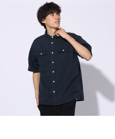 エルケクス（ELKEX）GARMENT DYE 半袖シャツ EKM4S10003 NVY