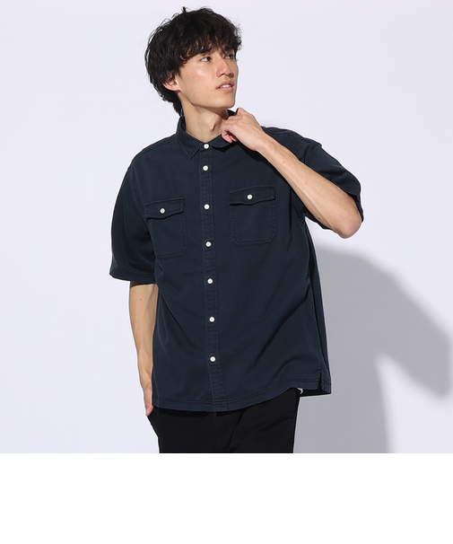 エルケクス（ELKEX）GARMENT DYE 半袖シャツ EKM4S10003 NVY