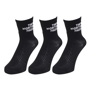 ザ・ノース・フェイス（THE NORTH FACE）TNF ジャカード ロゴ 3P クルーソックス NN82411 KW