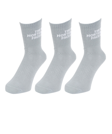 ザ・ノース・フェイス（THE NORTH FACE）TNF ジャカード ロゴ 3P クルーソックス NN82411 MG