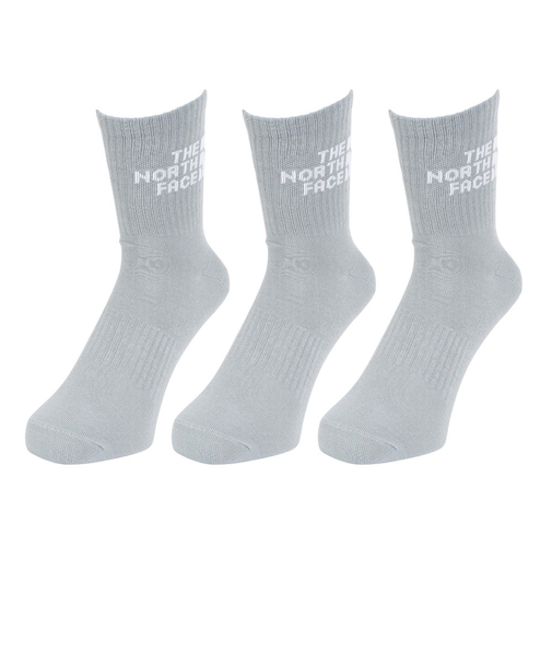 ザ・ノース・フェイス（THE NORTH FACE）TNF ジャカード ロゴ 3P クルーソックス NN82411 MG