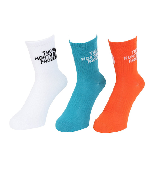 ザ・ノース・フェイス（THE NORTH FACE）TNF ジャカード ロゴ 3足組ソックス クルー NN82411 MW