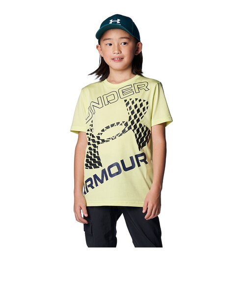 アンダーアーマー（UNDER ARMOUR）キッズ テック スーパービッグロゴ ショートスリーブTシャツ 1384684 727