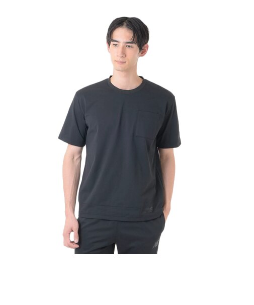 ニューバランス（new balance）サッカーウェア プレミアエディション コットンライクトラベル半袖Tシャツ AMT45201BK 速乾