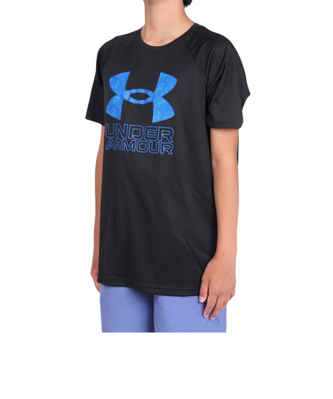アンダーアーマー（UNDER ARMOUR）ジュニア テック ハイブリッド プリント フィル ショートスリーブTシャツ 1363281 015