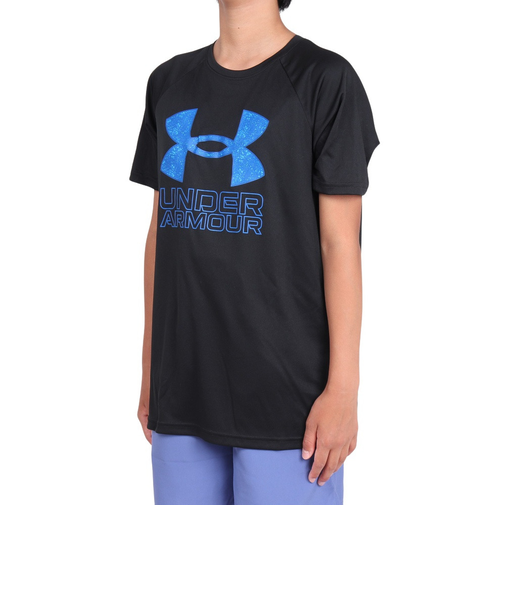 アンダーアーマー（UNDER ARMOUR）ジュニア テック ハイブリッド プリント フィル ショートスリーブTシャツ 1363281 015