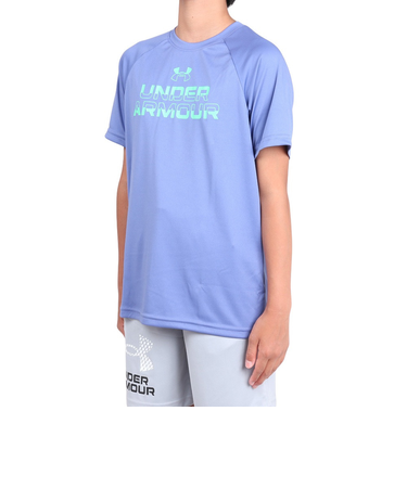 アンダーアーマー（UNDER ARMOUR）ジュニア テック スプリット ワードマーク ショートスリーブTシャツ 1383010 561