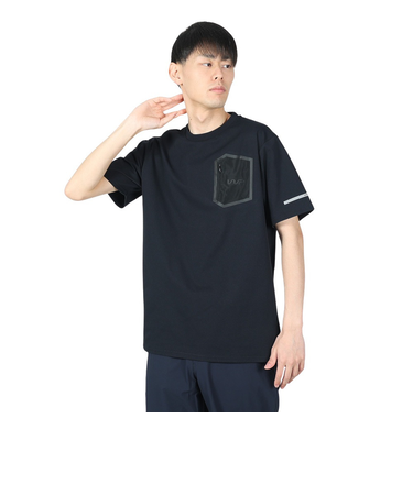 ザ・ワープ・バイ・エネーレ(The Warp By Ennerre)半袖 ポケット Tシャツ WB3RJA08 BLK