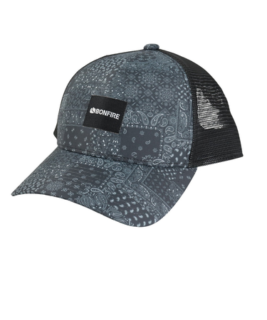 ボンファイアー（Bonfire）バンダナパターン メッシュキャップ 20BNF4SST2328 BLK 熱中症対策