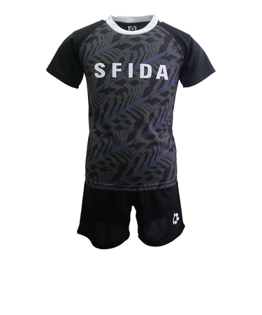 スフィーダ（SFIDA）キッズプラシャツ ショーツスターターセット 上下セット SA-24112JR BLK