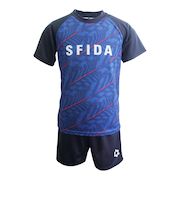 スフィーダ（SFIDA）キッズプラシャツ ショーツスターターセット 上下セット SA-24112JR BLU/NVY