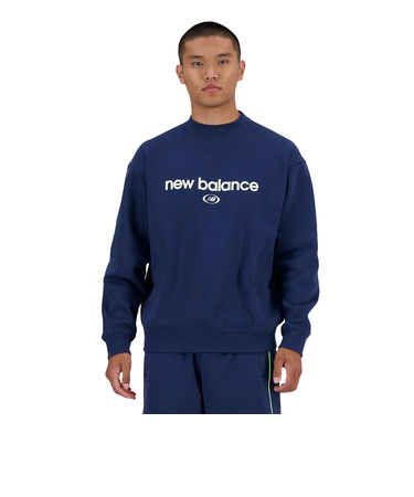 ニューバランス（new balance）Hoops 裏起毛スウェットクルー トレーナー MT41597NNY