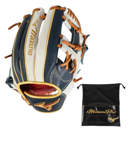 ビックM　Mizuno 軟式グローブ 右投げ　内野手用 ミズノ（MIZUNO）軟式用グラブ 内野手 ミズノプロ 勝色collection BSS
