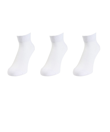 クー（Coo.）マルチSPアンクル ソックス 3足組 24S894Q3OK0009WHT