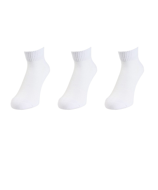 クー（Coo.）マルチSPアンクル ソックス 3足組 24S894Q3OK0009WHT