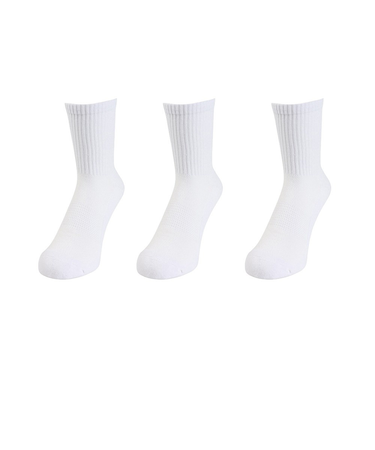 クー（Coo.）マルチSPクルー ソックス 3足組 24S894Q3OK0010WHT