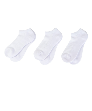 クー（Coo.）ショートソックス 3足組 23 24S895Q3OK0011WHT