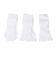 クー（Coo.）マルチノンパイル 5本指ソックス 3足組 23 24S895Q3OK0015WHT
