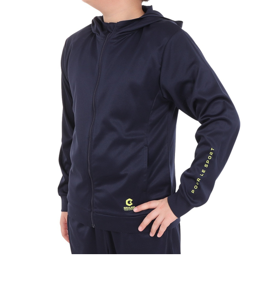 ジュニア UV メッシュ フルジップフーディー SW4S0082-TR862-GRES NVY
