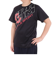 ジュニア ドライプラス プリントメッシュTシャツ CT4S0065-TR865-GRES BLK
