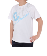 ジュニア ドライプラス プリントメッシュTシャツ CT4S0065-TR865-GRES WHT
