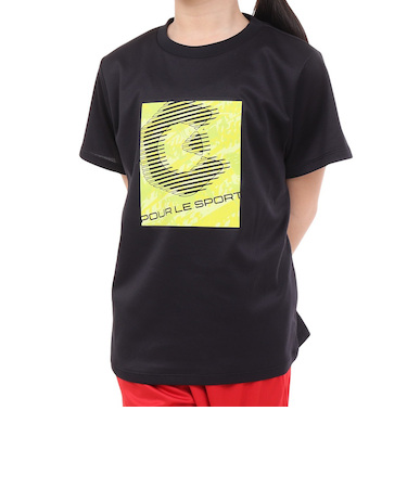 ジュニア ドライプラス プリントメッシュTシャツ CT4S0066-TR865-GRES BLK