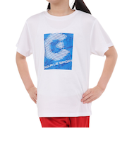ジュニア ドライプラス プリントメッシュTシャツ CT4S0066-TR865-GRES WHT