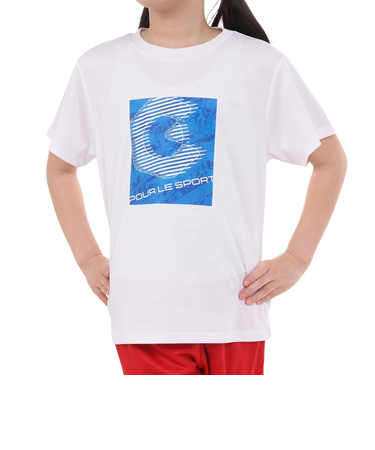 ジュニア ドライプラス プリントメッシュTシャツ CT4S0066-TR865-GRES WHT