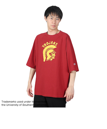 チャンピオン-ヘリテイジ（CHAMPION-HERITAGE）USA ティーテンイレブン カレッジ グラフィック ラグラン 半袖Tシャツ C5-Z307 96…