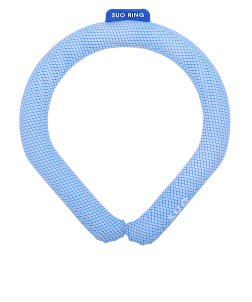 ネッククーラー RING 28° ICE ラティス SUO24-BLU-L 暑さ対策 熱中症対策