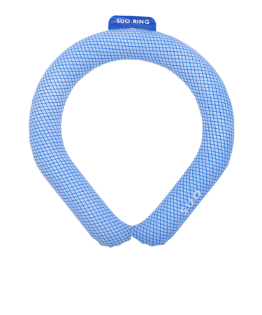 ネッククーラー RING 28° ICE ラティス SUO24-BLU-M 暑さ対策 熱中症対策