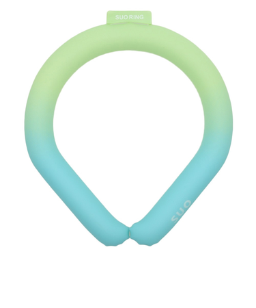 ネッククーラー RING 28° ICE グラデーション SUO24-GD-GRN-L 暑さ対策 熱中症対策