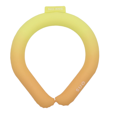 ネッククーラー RING 28° ICE グラデーション SUO24-GD-YEL-M 暑さ対策 熱中症対策