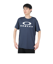 オークリー（OAKLEY）Enhance Qdevo 半袖Tシャツ ネイビー O Bark 3.0 FOA406333-6FB 吸汗速乾 接触冷感 紫外線防止…